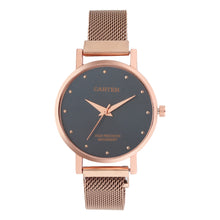 Sandy D Carter Metal Rose Gold Analogue Round Watches for Women_SDC24-77-RG-SL