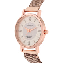 Sandy D Carter Metal Rose Gold Analogue Round Watches for Women_Sandy D Carter-78-RG-SL
