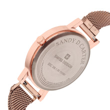Sandy D Carter Metal Rose Gold Analogue Round Watches for Women_SDC24-76-RG-BL
