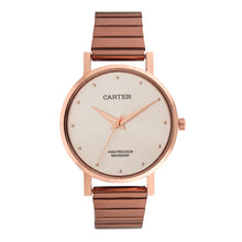 Sandy D Carter Metal Rose Gold Analogue Round Watches for Women_Sandy D Carter-86-RG-SL