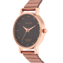 Sandy D Carter Metal Rose Gold Analogue Round Watches for Women_Sandy D Carter-85-RG-BK