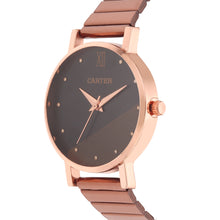 Sandy D Carter Metal Rose Gold Analogue Round Watches for Women_Sandy D Carter-84-RG-BK