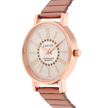 Sandy D Carter Metal Rose Gold Analogue Round Watches for Women_Sandy D Carter-81-RG-WH