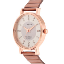 Sandy D Carter Metal Rose Gold Analogue Round Watches for Women_Sandy D Carter-87-RG-SL
