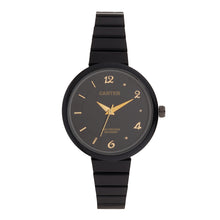 Sandy D Carter Metal Black Analogue Round Watches for Women_SDC24-63-BK