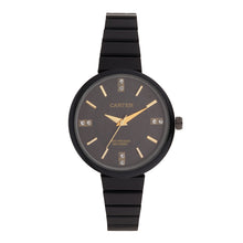 Sandy D Carter Metal Black Analogue Round Watches for Women_SDC24-69-BK