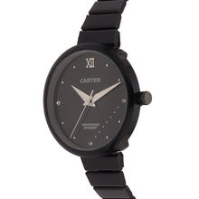 Sandy D Carter Metal Black Analogue Round Watches for Women_SDC24-67-BK