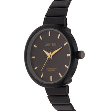 Sandy D Carter Metal Black Analogue Round Watches for Women_SDC24-65-BK