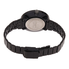 Sandy D Carter Metal Black Analogue Round Watches for Women_SDC24-64-BK
