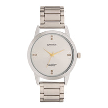 Sandy D Carter Metal Silver Analogue Round Watches for Men_SDC24-108-SL