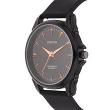 Sandy D Carter Silicon Black Analogue Round Watches for Men_SDC24-91-BK