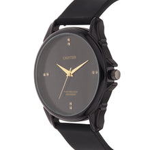 Sandy D Carter Silicon Black Analogue Round Watches for Men_SDC24-97-BK