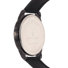 Sandy D Carter Silicon Black Analogue Round Watches for Men_SDC24-97-BK