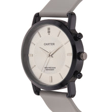 Sandy D Carter Silicon Grey Analogue Round Watches for Men_SDC24-92-GRY