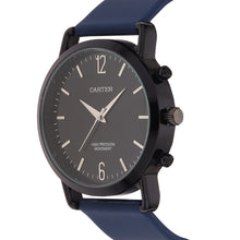 Sandy D Carter Silicon Blue Analogue Round Watches for Men_SDC24-93-BL