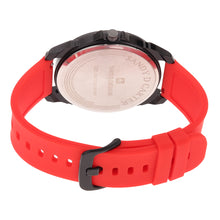 Sandy D Carter Silicon Red Analogue Round Watches for Men_SDC24-89-RD