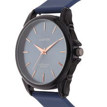 Sandy D Carter Silicon Blue Analogue Round Watches for Men_SDC24-98-BL