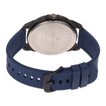 Sandy D Carter Silicon Blue Analogue Round Watches for Men_SDC24-98-BL