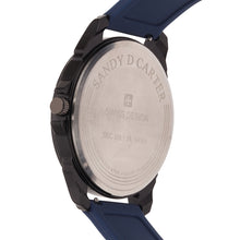 Sandy D Carter Silicon Blue Analogue Round Watches for Men_SDC24-98-BL