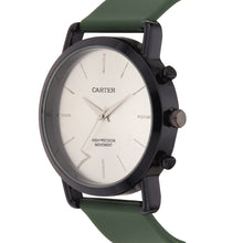 Sandy D Carter Silicon Green Analogue Round Watches for Men_SDC24-88-GR