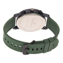 Sandy D Carter Silicon Green Analogue Round Watches for Men_SDC24-88-GR