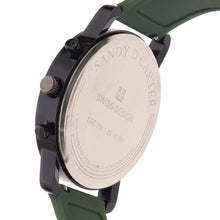 Sandy D Carter Silicon Green Analogue Round Watches for Men_SDC24-88-GR