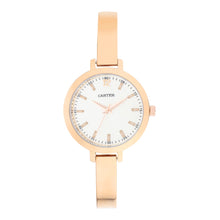 Sandy D Carter Metal White Analogue Round Watches for Women_SDC24-20-WH
