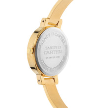 Sandy D Carter Metal Gold Analogue Round Watches for Women_SDC24-22-GD