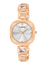 Sandy D Carter Metal White Analogue Oval Watches for Women_Sandy D Carter-225-WH