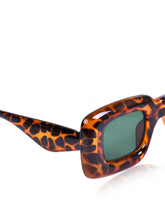 Celebrity Brown Retro-Square Plastic Sunglasses For Women CLSN25-86744-06