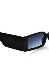 Celebrity Black Retro-Square Plastic Sunglasses For Women CLSN25-23012-03