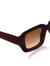 Celebrity Brown Square Plastic Sunglasses For Women CLSN25-22908-02