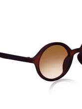 Celebrity Brown Oval Plastic Sunglasses For Women CLSN25-11910-02