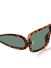 Celebrity Brown Oversized Plastic Sunglasses For Women CLSN25-86984-06