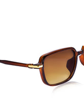 Celebrity Brown Square Plastic Sunglasses For Women CLSN25-DC1001-02