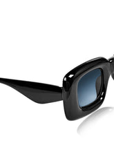 Celebrity Black Retro-Square Plastic Sunglasses For Women CLSN25-86744-08