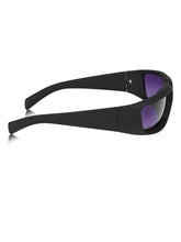 Celebrity Black Plastic Frame With Purple UV Protected Lens Sports Sunglasses for Men & Women_5913-BK2