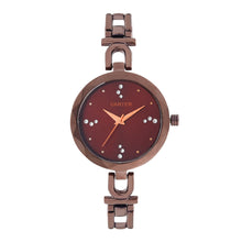 Sandy D Carter Metal Brown Analogue Round Watches for Women_SDC24-17-BR