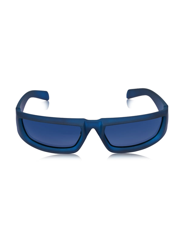 Celebrity Full Rim Blue Plastic Frame With Blue UV Protected Lens Sports Sunglasses for Men & Women_5913-BL
