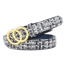 Sandy D Carter Women Black Synthetic Leather Waist Belt for Jeans & Formal Paint SDC-22-541-PTBK