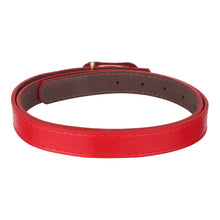 Sandy D Carter Women Red Synthetic Leather Waist Belt for Jeans & Formal Paint SDC-21-504-RD