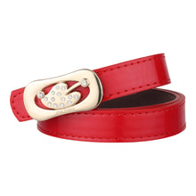 Sandy D Carter Women Red Synthetic Leather Waist Belt for Jeans & Formal Paint SDC-21-504-RD