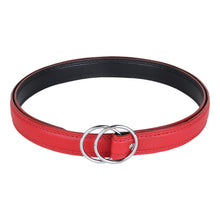 Sandy D Carter Women Red Synthetic Leather Waist Belt for Jeans & Formal Paint SDC-22-548-RD