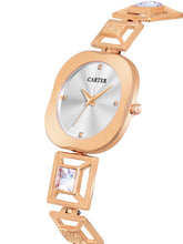 Sandy D Carter Metal White Analogue Oval Watches for Women_Sandy D Carter-225-WH