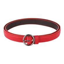 Sandy D Carter Women Red Synthetic Leather Waist Belt for Jeans & Formal Paint SDC-21-506-RD