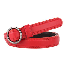 Sandy D Carter Women Red Synthetic Leather Waist Belt for Jeans & Formal Paint SDC-21-506-RD
