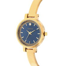Sandy D Carter Metal Blue Analogue Round Watches for Women_SDC24-22-BL